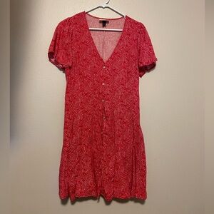 Universal Thread Red Paisley Mini Dress